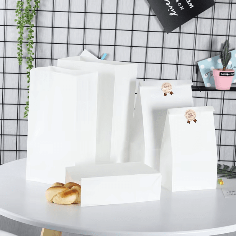 SOS White Kraft Paper Bags