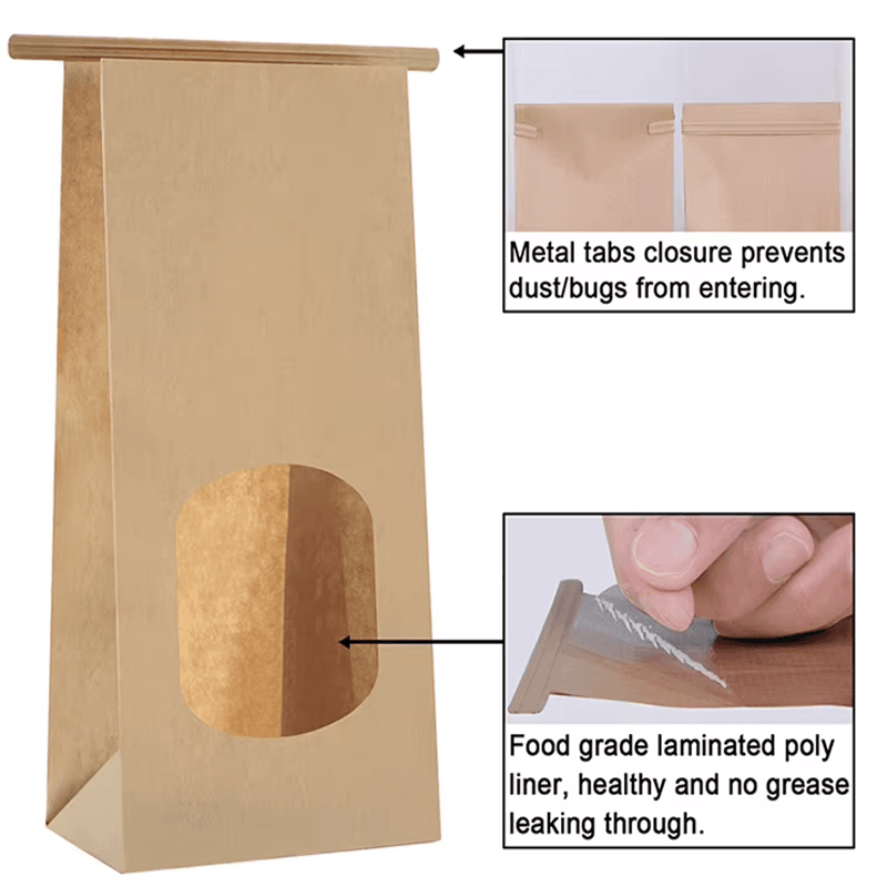 Tin Tie Bags with Window - Image 5